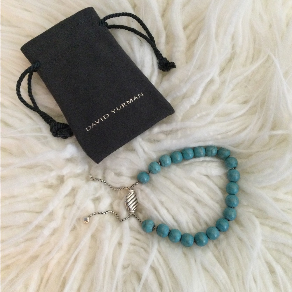 David Yurman Turquoise Beaded Bracelet